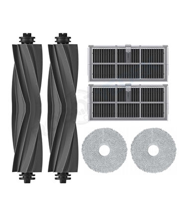 Dreame X40 Ultra L40 Ultra Uyumlu Kauçuk Fırça Hepa Filtre Mop Seti-6 Parça