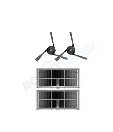 Dreame X40 Ultra L40 Ultra Uyumlu Hepa Filtre ve Yan Fırça-4 Parça