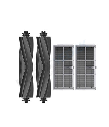 Dreame X40 Ultra L40 Ultra Uyumlu Kauçuk Ana Fırça ve Hepa Filtre-4 Parça