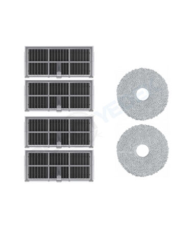 Dreame X40 Ultra L40 Ultra Uyumlu Hepa Filtre ve Mop-6 Parça