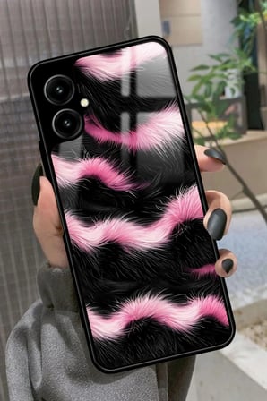 Omix X5 Uyumlu Pembe Zebra Tasarımlı Parlak Silikon Kılıf