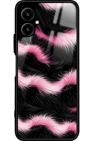 Omix X5 Uyumlu Pembe Zebra Tasarımlı Parlak Silikon Kılıf