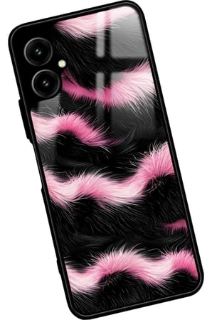 Omix X5 Uyumlu Pembe Zebra Tasarımlı Parlak Silikon Kılıf