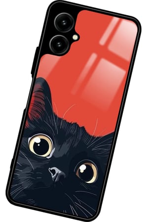 Omix X5 Uyumlu Kedi Tasarımlı Parlak Silikon Kılıf