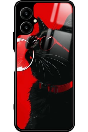 Omix X5 Uyumlu Kedi Tasarımlı Parlak Silikon Kılıf