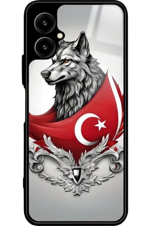 Omix X5 Uyumlu Türk Bayrağı Tasarımlı Parlak Silikon Kılıf