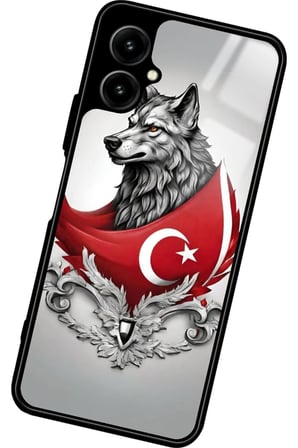 Omix X5 Uyumlu Türk Bayrağı Tasarımlı Parlak Silikon Kılıf