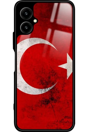 Omix X5 Uyumlu Türk Bayrağı Tasarımlı Parlak Silikon Kılıf