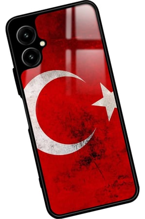 Omix X5 Uyumlu Türk Bayrağı Tasarımlı Parlak Silikon Kılıf