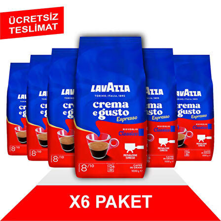 Crema e Gusto Classico Çekirdek Kahve (1000gr) x6
