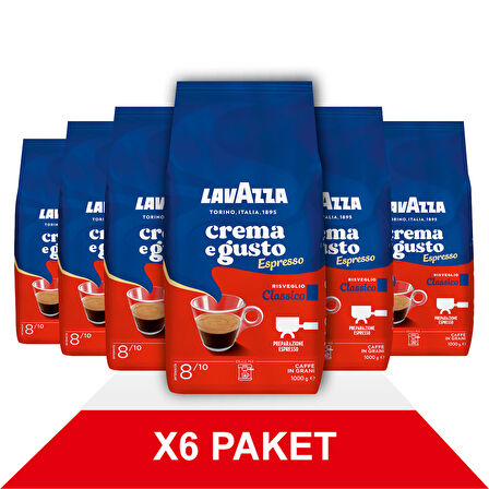 Crema e Gusto Classico Çekirdek Kahve (1000gr) x6