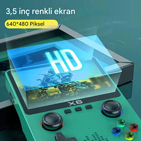 X6 4K HD çıkışı 10000 3D oyunları 16GB Mini küçük kutu TV oyun konsolu Retro Video oyunu konsolları