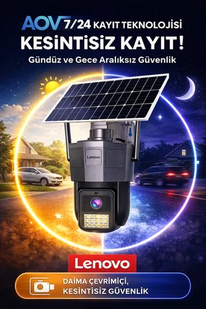 Tek Kameralı 5MP Solar Panelli Sim Kartlı Gece Görüşlü Güvenlik Kamerası