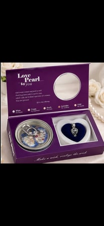 Love Pearl Gerçek İnci Dilek Kolyesi İstiridye İçinde Sürpriz İnci Hediye Seti