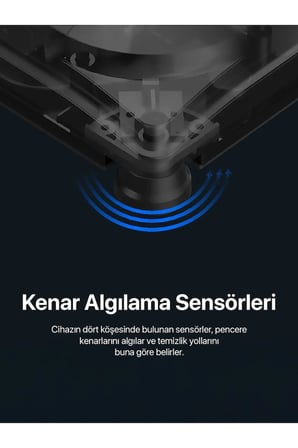 Xenon Smart Cam Silme Robotu ve 6 Adet Mop | Elo Serisi, Kumandalı, 3 Modlu, Mobil Kontrollü Set