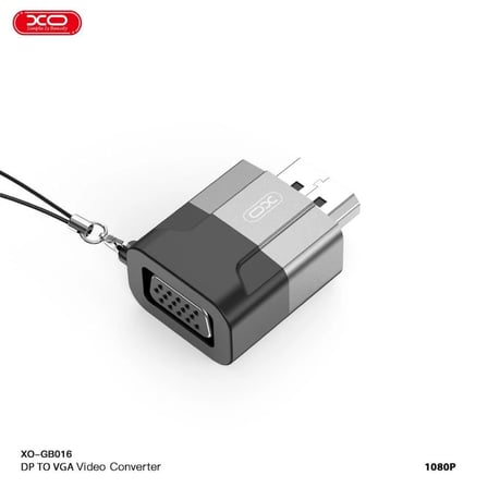 DP to VGA 1080P Video Dönüştürücü Bağlantı Kablosu (GB016) Çevirici Kablo Ofis Gereci Ekran Aparatı