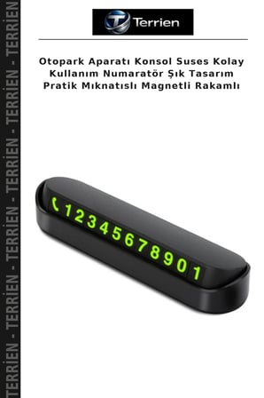 Otopark Aparatı Konsol Suses Kolay Kullanım Numaratör Şık Tasarım Pratik Mıknatıslı Magnetli Rakamlı