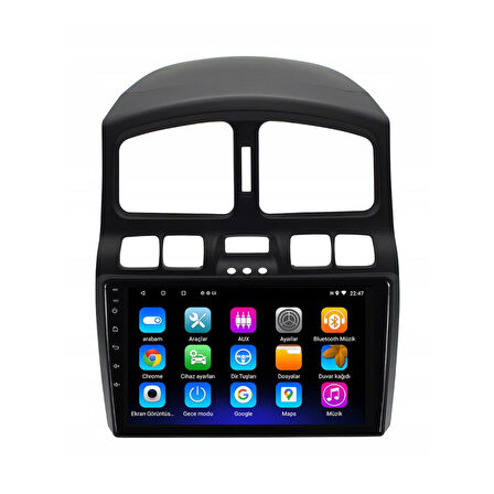 Hyundai Santa Fe Android Multimedya Sistemi 2-32 For-X (2000-2005)