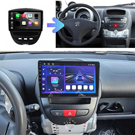 Peugeot 107 Android Multimedya Sistemi 2-32 For-X(2007-2013)