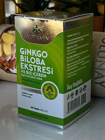 GİNKGO BİLOBA EKSTRESİ VE B12 İÇEREN TAKVİ EDİCİ GIDA 