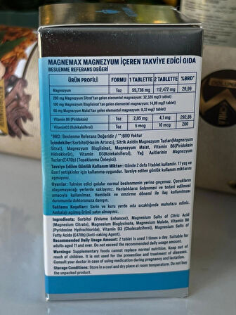 ALFTAMİN MAGNEMAX MALAT&SİTRAT BİSGLİSİNAT 1000MG