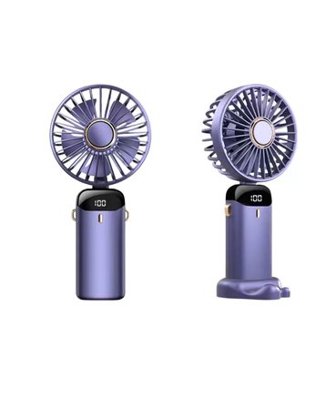 Yüksek Hava Akışlı Dijital Ekranlı Mini El Fanı