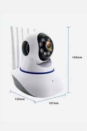 Akıllı Gece Görüşlü Sensörlü Wifi Kamera Telefondan Takip Edilebilir