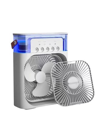 Spreyli Mini Masaüstü Fan | 500ML Su Hazneli 3 Kademeli Soğutucu Yeni Nesil