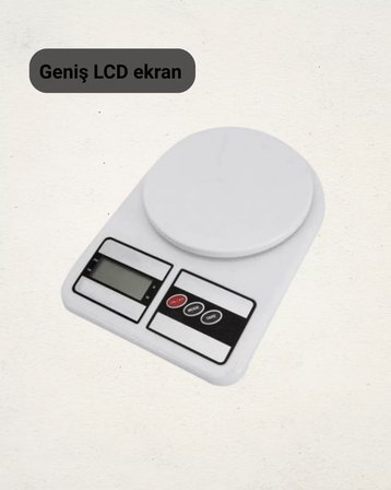 LCD Ekranlı Yüksek Hassasiyetli Dijital Mutfak Terazisi Yeni Nesil