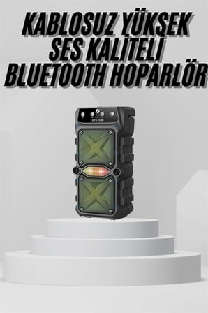 Bluetooth Hoparlör Yüksek Ses Kaliteli Büyük Boy Çift Çıkışlı Ses Bombası