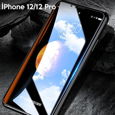 WK İPhone 12/12 Pro 6.1 Kingkong Curved Tempered Cam Ekran Koruyucu-1852