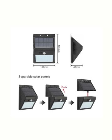 Su Geçirmez 20 LED Solar Aydınlatma | Dış Mekan için PIR Hareket Sensörü ile Akıllı Işık Yeni Nesil