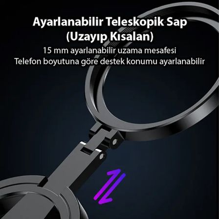Ally MagSafe Uyumlu Manyetik 52mm CPL Polarize Telefon Kamera Lens Filtresi (Yansıma Önleyici)-1852