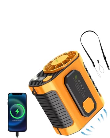 Taşınabilir USB Şarjlı Turbo Fan – 3 Modlu Soğutma Hafif & Kompakt