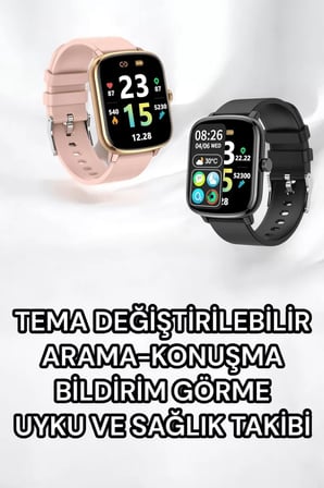 Titreşimli Sağlık Takipli Yeni Nesil Akıllı Saat  400mAh Batarya Kapasiteli