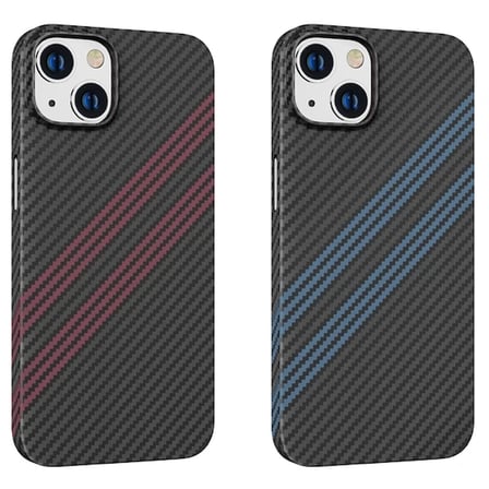 Hoco iPhone 14 Plus 6.7 Kılıf Kevlar Texture Darbe Emici Telefon Kılıfı-1852