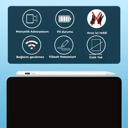 Ally K-2259 Apple iPad 2018 sonrası içinTablet Dokunmatik Kalem-1852