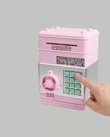Büyük Hazneli Şifreli Para Tasarruf Kumbarası