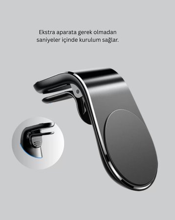 Kalorifer Izgaralı Manyetik Telefon Tutucu – Sarsıntı Geçirmez Yeni Nesil