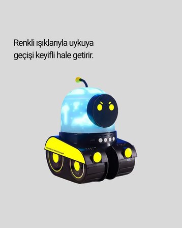Robot Tasarımlı Bluetooth Hoparlörlü Yıldızlı Gökyüzü Projektör Yeni Nesil