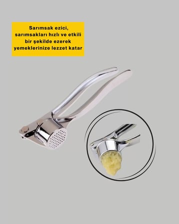 Sarımsak Presi Kolay Temizlik ve Yüksek Basınçlı Ezme