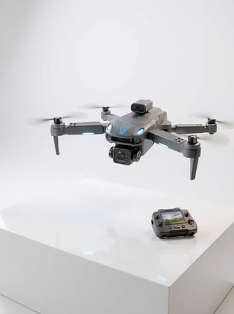 Katlanabilir Çift Kameralı Drone Uzaktan Kumandalı Hava Aracı