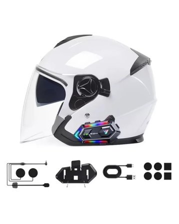 BT. Motosiklet Kask İletişim Sistemi Çift Telefon Destekli