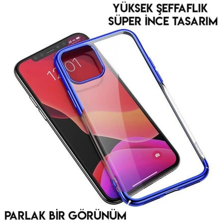 Baseus Glitter Case İPhone 11 Pro  Max 6.5  Şeffaf Lüx Silikon Kılıf-1852