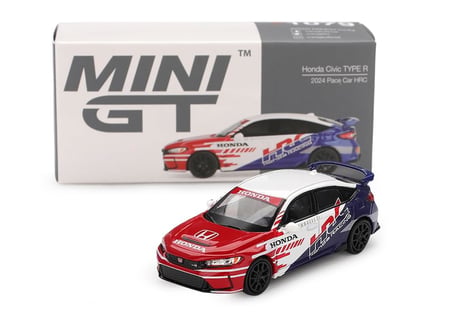 Mini GT MGT01079-L - Hond. Civic Type R HRC 2024 - Ölçek 1/64 - Minyatür araba