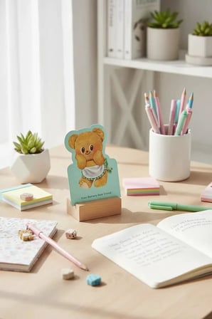 Miniso Lisanslı Butterbear Serisi Not Defteri Mini Boy Kompakt Tasarım 10.7 Cm