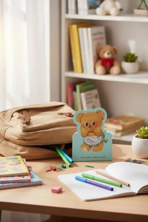 Miniso Lisanslı Butterbear Serisi Not Defteri Mini Boy Kompakt Tasarım 10.7 Cm