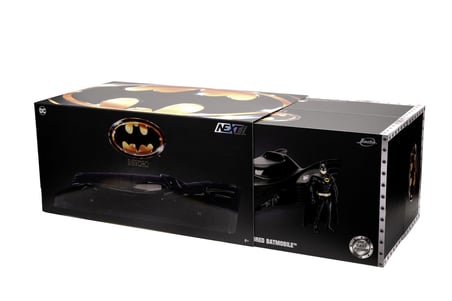 Jada, 253215013, Batman 1989 Batmobile, Die-Cast Metal, Açılabilir Parçalar, 1:24 Ölçek, Batman Figürü, 20 cm, 7 cm, Serbest Tekerlekli