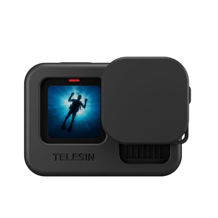 Telesin GoPro HERO13 Uyumlu Silikon Kılıf | HERO12/11/10/9 Uyumlu + Silikon Lens Koruyucu + Kordon İp