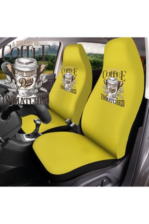 Mirsepet Mitsubishi L400 İle Uyumlu Oto Koltuk Kılıfı Sarı Penye Kahve Tasarım Logo Dtf Baskı